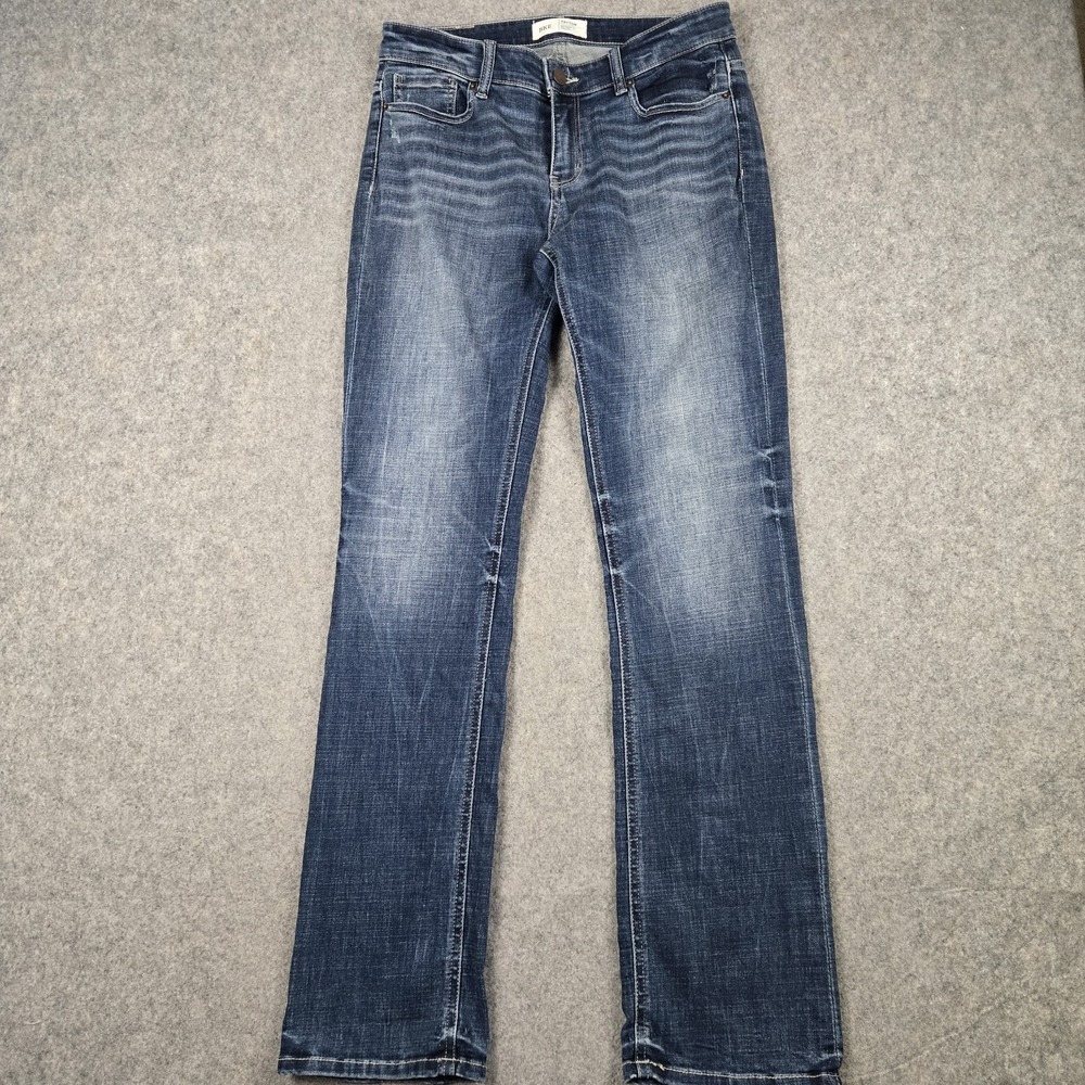 Buckle Women's Straight Leg Jeans in Dark Blue Wash